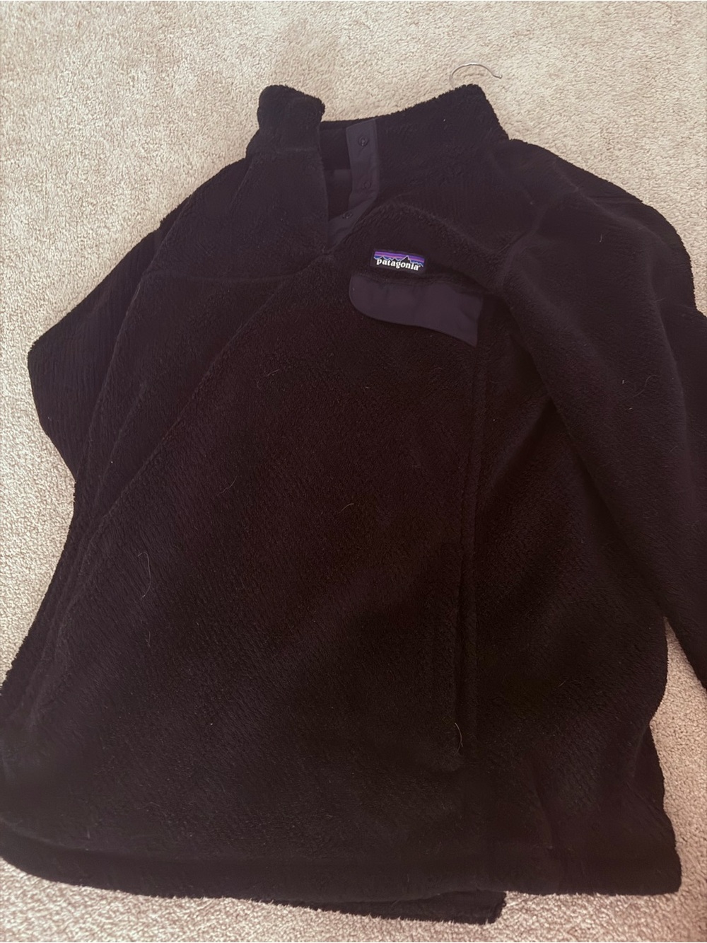 Patagonia Black Zip-Up Fleece Jacket